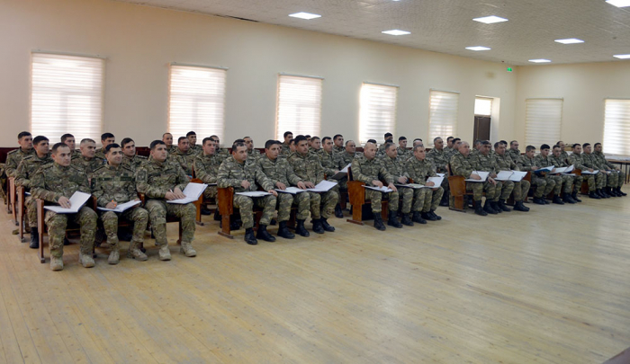  Sessions of officers on ideological work and moral-psychological support were held - Azerbaijan MoD