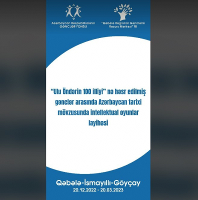 Ulu Öndərin 100 illiyinə həsr edilmiş layihəyə start verildi