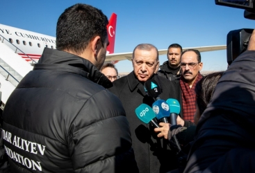   Presidente Erdogan expresa su más profunda gratitud al Presidente Ilham Aliyev y a la Primera Dama Mehriban Aliyeva  