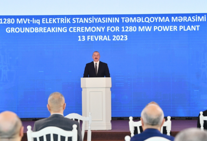  Le président azerbaïdjanais: La nouvelle centrale électrique sera à la fois une nouvelle contribution à la sécurité énergétique de l’Europe 