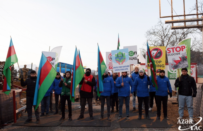   Lachin-Khankendi road: Peaceful protests of Azerbaijanis enter 52nd day   