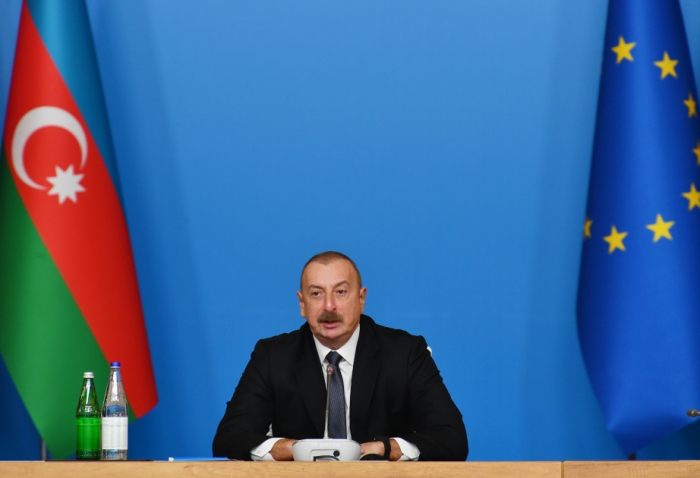 Präsident Aliyev: Teilnahme des rumänischen Präsidenten an der heutigen Veranstaltung zeigt die Bedeutung, die der Energiesicherheit beigemessen wird 