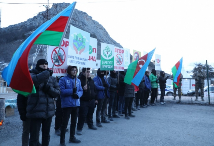   Peaceful protests of Azerbaijani eco-activists on Lachin–Khankendi continue  