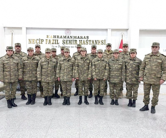   Medizinisches Personal des aserbaidschanischen Militärs traf in Kahramanmaras ein  