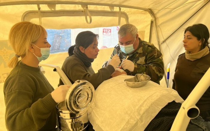 215 Opfer wurden im mobilen Feldlazarett des Ministeriums für Notsituationen in der Türkei medizinisch versorgt