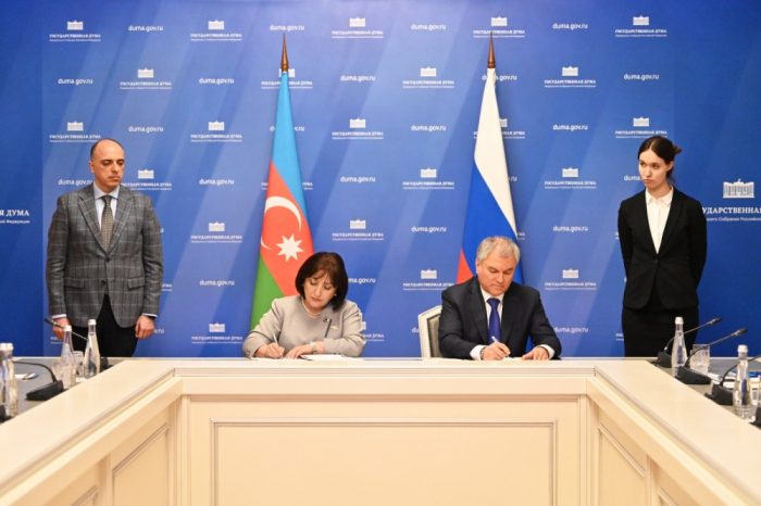 Azerbaijan's Milli Majlis, Russian State Duma ink MoU