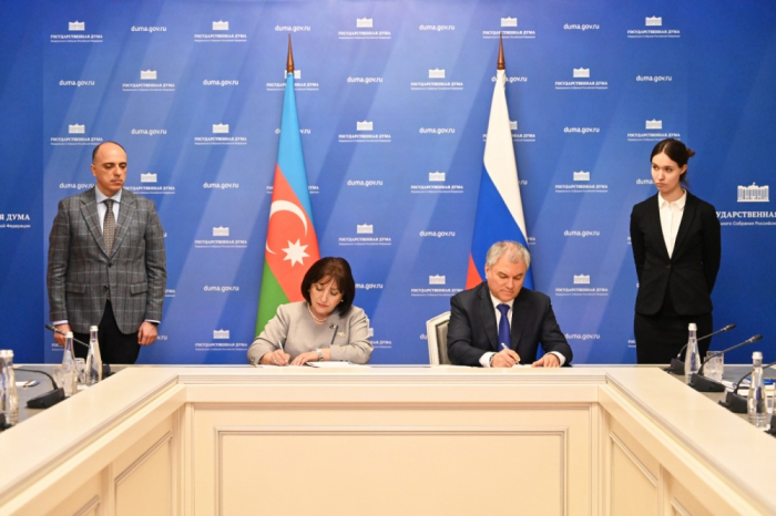   Milli Majlis und die Staatsduma Russlands unterzeichneten eine Absichtserklärung  
