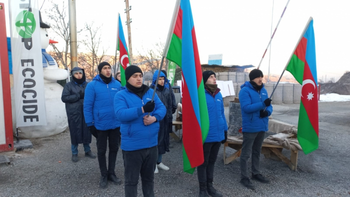  Peaceful protests of Azerbaijani eco-activists on Lachin–Khankendi road continue  