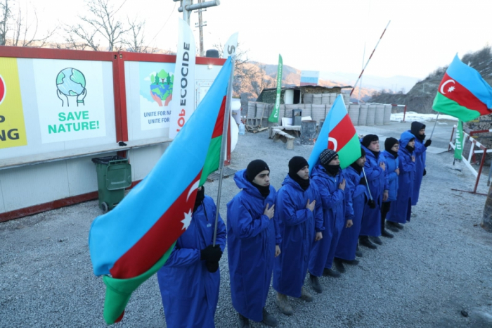  Peaceful protests of Azerbaijani eco-activists on Lachin-Khankendi road enter 68th day 