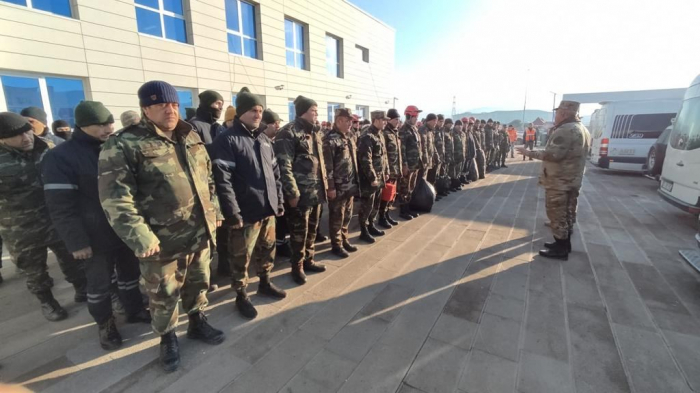   Turkiye earthquake: Azerbaijani rescuers working in Kahramanmarash to assist in rescue operations in Hatay  