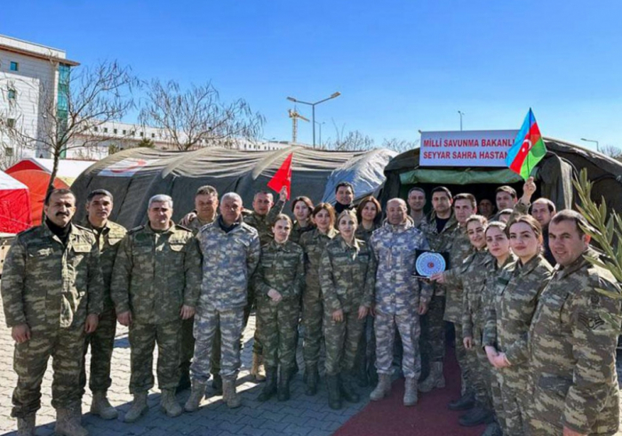   Azerbaijani military medical personnel continues working in Türkiye’s Kahramanmaras  