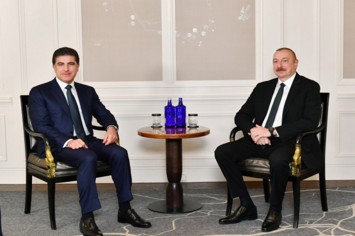  İlham Əliyev Bərzani ilə görüşüb -  YENİLƏNİB  