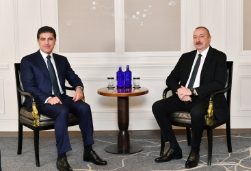   Presidente Ilham Aliyev sostiene una reunión con el Presidente de la región kurda de Irak  