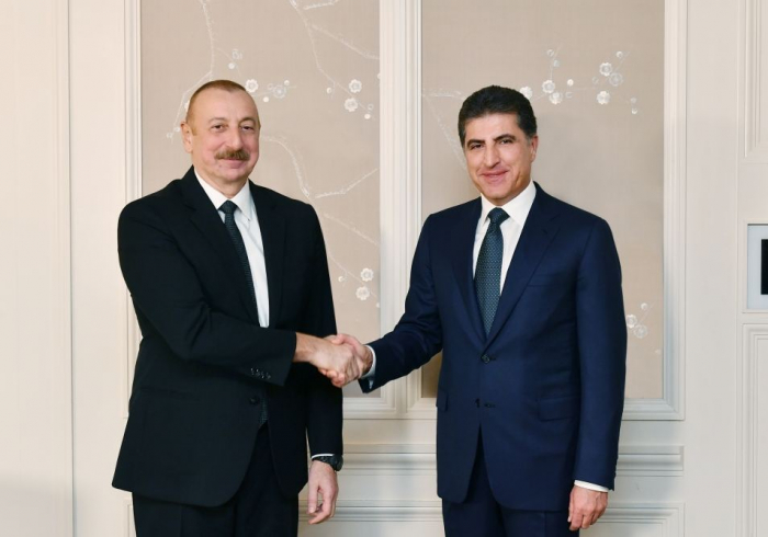 President Aliyev meets with head of Iraqi Kurdistan Regional Government in Munich 