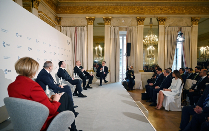  President Ilham Aliyev attends plenary session on security issues in S.Caucasus as part of Munich Security Conference 