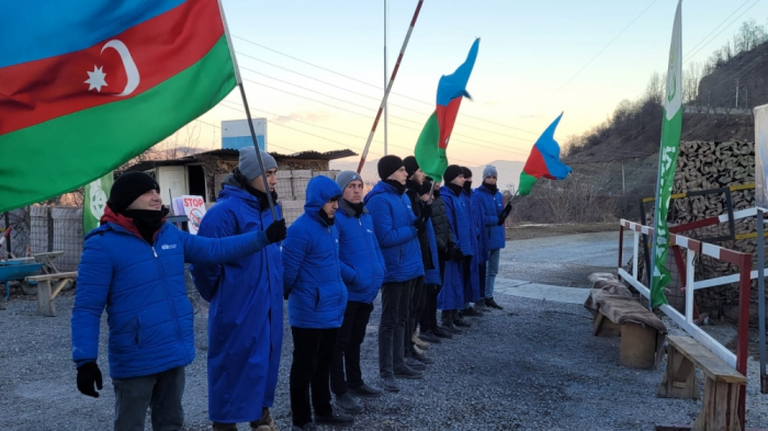   Peaceful protests of Azerbaijani eco-activists on Lachin–Khankendi road enter 71st day  