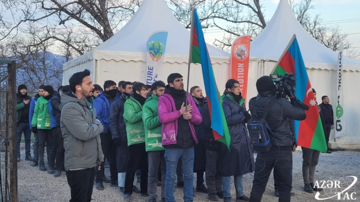   Peaceful protests of Azerbaijani eco-activists on Lachin–Khankendi road continue  