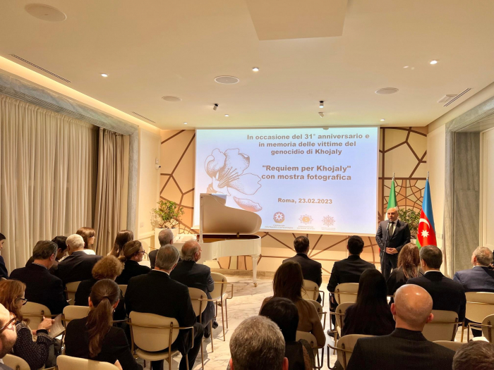   Heydar Aliyev Foundation holds event on 31st anniversary of Khojaly genocide in Rome  