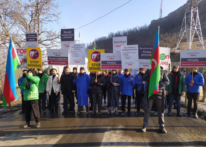   Friedliche Proteste aserbaidschanischer Öko-Aktivisten auf der Latschin-Chankendi-Straße gehen weiter  