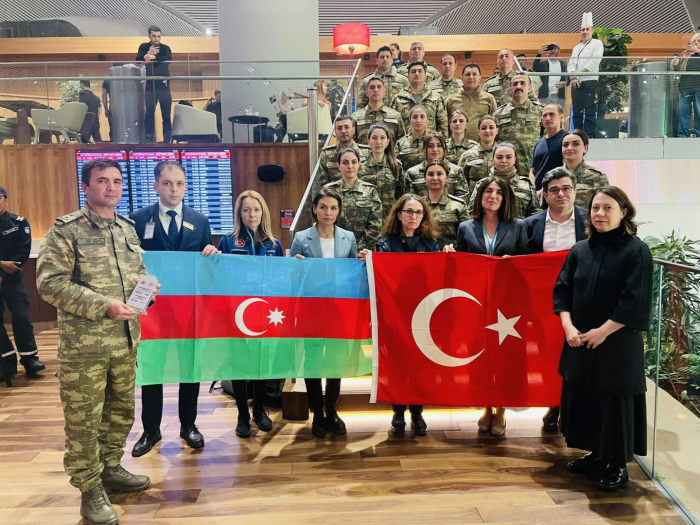   Part of medical staff of Azerbaijani Defense Ministry returns to Baku from Kahramanmarash  