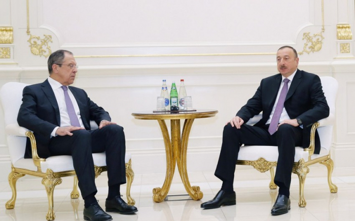   Comienza la reunión entre el presidente de Azerbaiyán y el ministro de Relaciones Exteriores de Rusia  