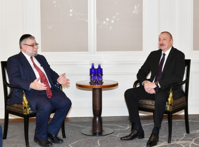  Rencontre du président azerbaïdjanais avec le président de la Confédération des rabbins européens à Munich 