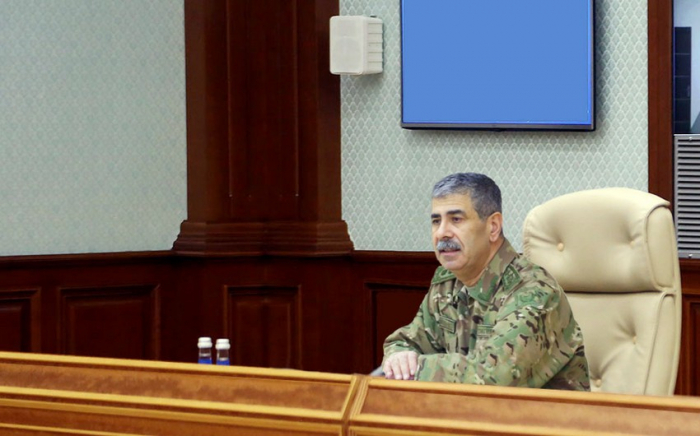 Sərhəddə və sülhməramlıların yerləşdiyi ərazilərdəki şərait təhlil edilib Sərhəddə və sülhməramlıların yerləşdiyi ərazilərdəki şərait təhlil edilib