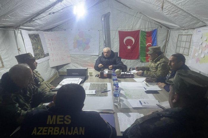 FHN-in zəlzələ bölgəsindəki qərargahında növbəti toplantı keçirilib