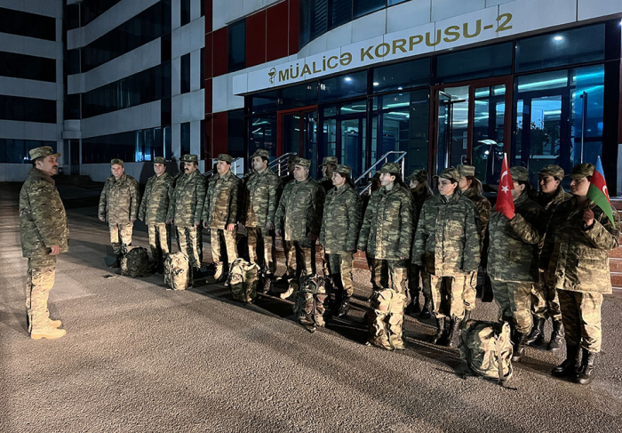   A group of military medical personnel left for Türkiye - Azerbaijan MoD  