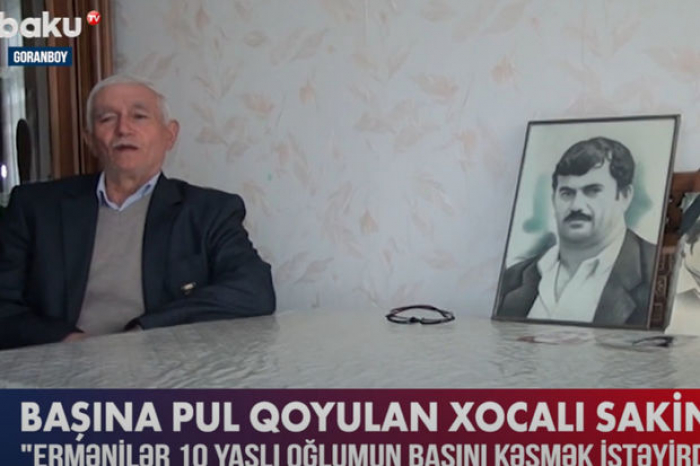 Başına pul qoyulan Xocalı sakini - Video Başına pul qoyulan Xocalı sakini - Video