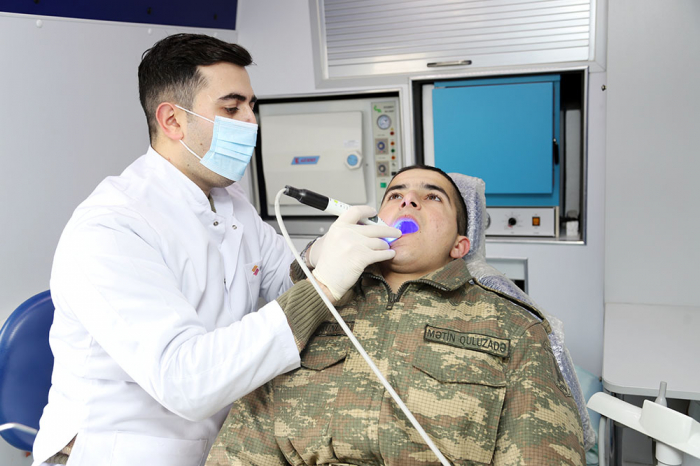   Mobile dentistry examination and treatment of Azerbaijani servicemen carried out  