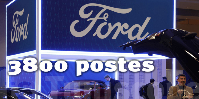 Ford veut supprimer environ 4 000 emplois en Europe au cours des trois prochaines années