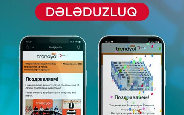 Elektron Təhlükəsizlik Xidməti vətəndaşlara xəbərdarlıq etdi
Elektron Təhlükəsizlik Xidməti vətəndaşlara xəbərdarlıq etdi