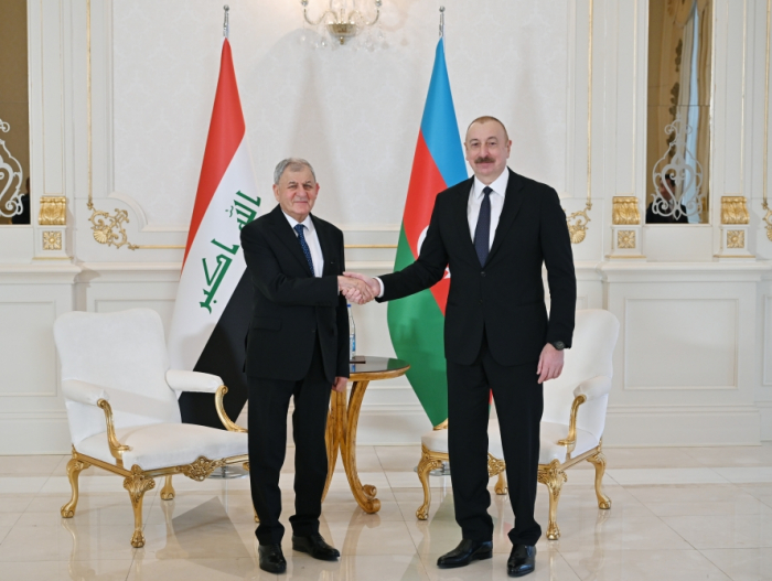   President Ilham Aliyev meets with President of Iraq Abdullatif Jamal Rashid  