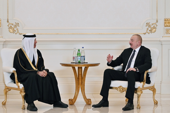  Aserbaidschanischer Präsident empfängt Mitglied des Obersten Bundesrates der Vereinigten Arabischen Emirate  