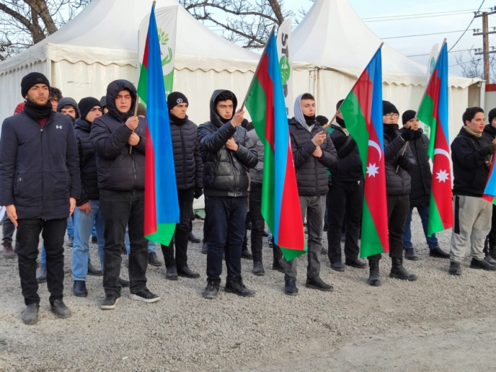  Peaceful protest of Azerbaijani eco-activists on Lachin–Khankendi road enters 81st day 