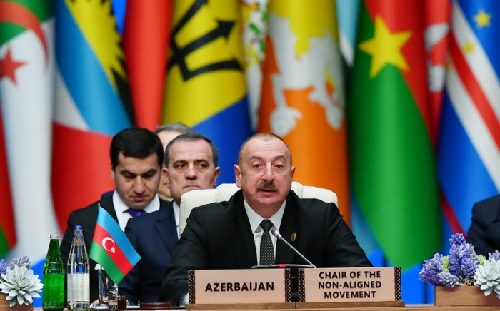   Ilham Aliyev schlug die Gründung einer Gruppe gleichgesinnter minengefährdeter Länder vor  