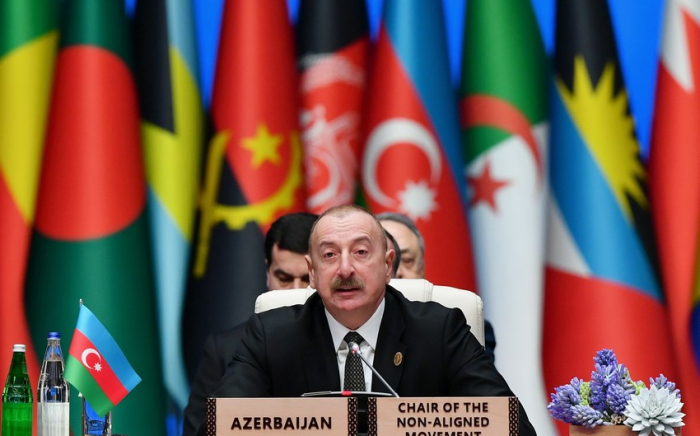     Ilham Aliyev:   „Aufgrund der Besetzung Armeniens gehört Aserbaidschan zu den am stärksten durch Landminen verseuchten Ländern der Welt“  