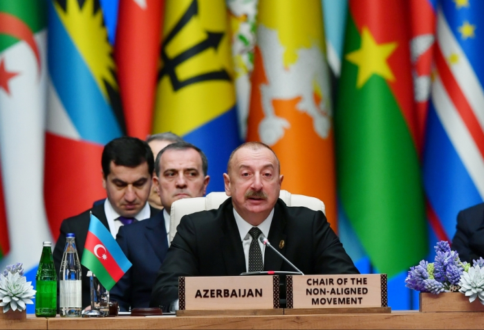   President Ilham Aliyev suggests forming a Like-Minded Group of Mine-Affected Countries  