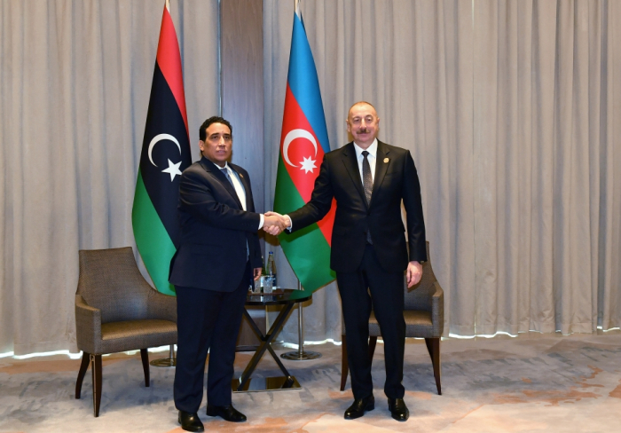  President Ilham Aliyev meets with Head of Presidency Council of Libya 