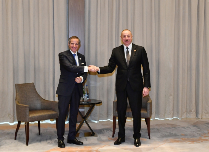  Le président Ilham Aliyev rencontre le directeur général de l’Agence internationale de l’Energie atomique 