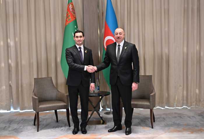 President Ilham Aliyev hails political dialogue between Azerbaijan and Turkmenistan