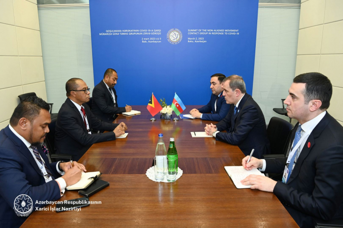   Azerbaijani FM meets his colleague from Democratic Republic of Timor-Leste  