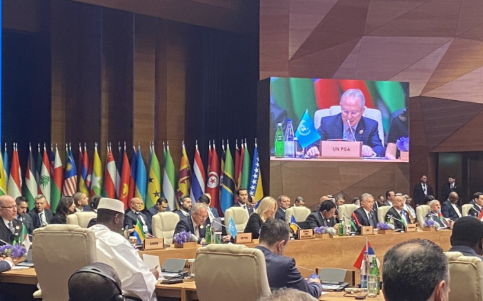  Präsident der UN-Generalversammlung berichtete von seinen Treffen in Baku  