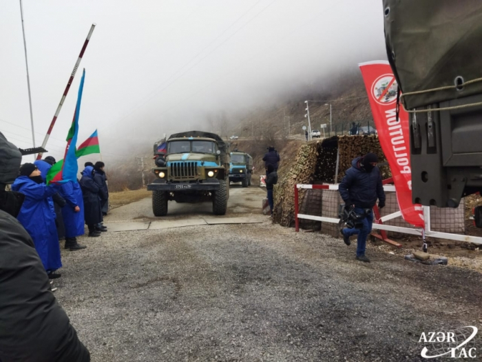   Lachin-Khankendi road: Russian peacekeepers