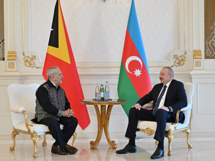  President Ilham Aliyev meets with President of Timor-Leste José Ramos-Horta 