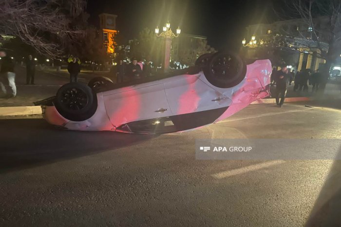    Naxçıvanda qəza olub, avtomobil aşıb -    FOTO     
   