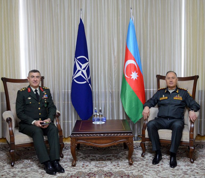  Azerbaijan defense minister meets with NATO representative 