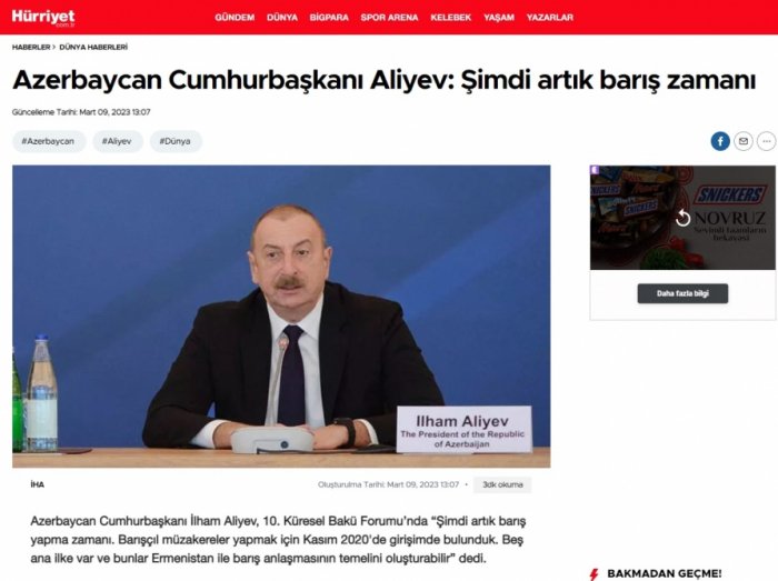 X Qlobal Bakı Forumu dünya mediasının diqqət mərkəzində  
