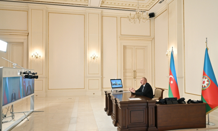  President Ilham Aliyev meets Bulgarian President in format of videoconference 